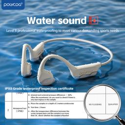Polvcdg x7 fone de ouvido de condução óssea ipx8 aberto bluetooth 5.3 natação com microfone à prova dwaterproof água 32gb memória mp3 2024 novo - Image 3