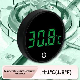 Termômetro de aquário com display LED, medidor de temperatura do aquário, botão embutido, bateria - Image 1