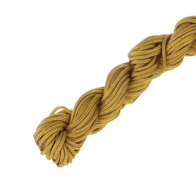 Fios de Poliéster Trançado para Artesanato DIY e Costura - 14-28 Yards, 1mm e 1.5mm, Pacote com Vários Cabos
