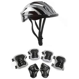 Conjunto de engrenagens de proteção para crianças, equipamento protetor esportivo de bicicleta, segurança para meninos e meninas, 5-12 anos, 48-55cm, 7 peças - Image 1