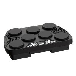 Conjunto de bateria eletrônica portátil, multifuncional, sensível à velocidade 7 almofadas, 2 alto-falantes embutidos, recarregável, prática de bateria - Image 1