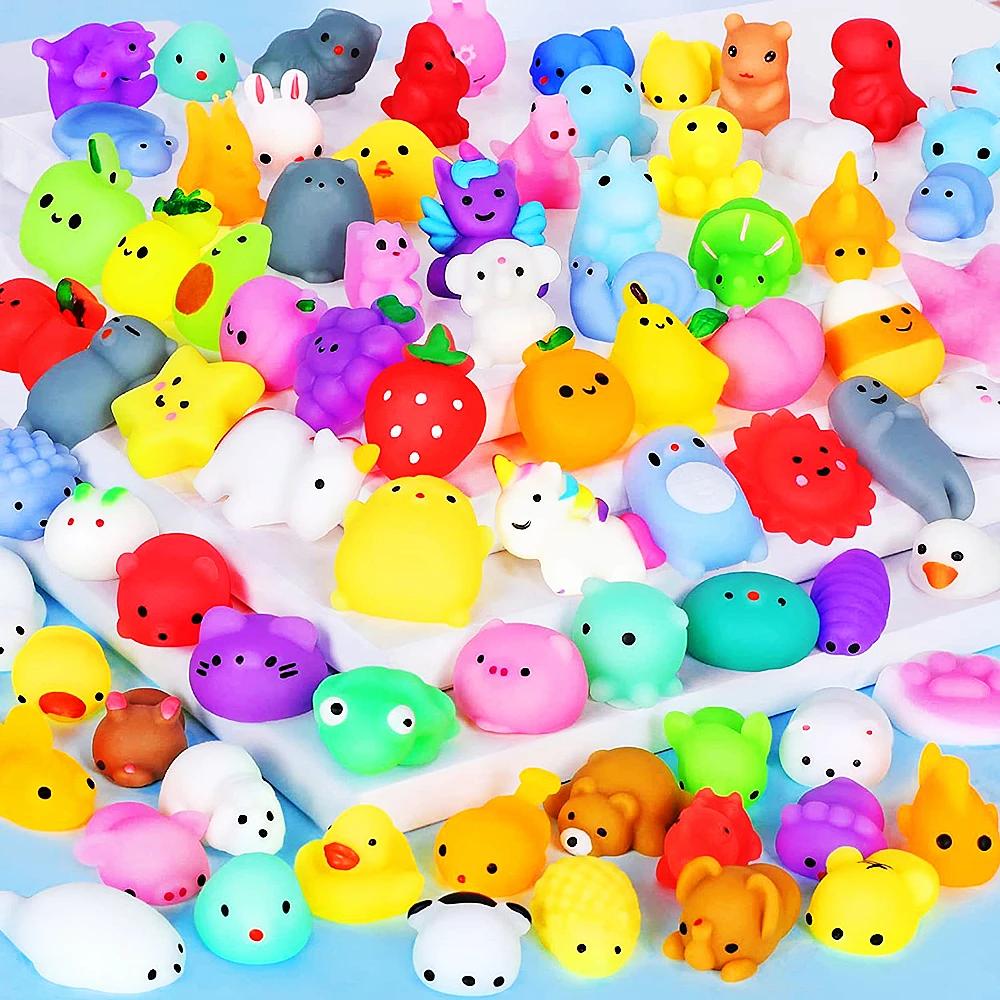 20/30/50PC Bonito Animal Dos Desenhos Animados Stress Relief Brinquedos Para Meninos Meninas Favor Festa de Aniversário Piñata Filler Carnaval Kids Party Supplies - Image 1