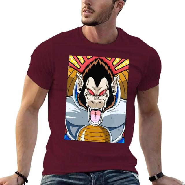 Camiseta Oozaru Masculina com Estampa Animal - Estilo Clássico de Anime e Conforto de Verão para Meninos