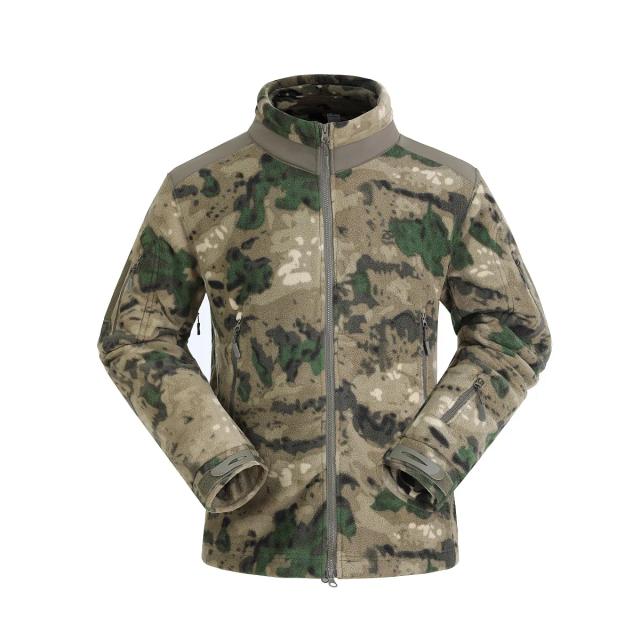 Jaqueta militar masculina corta-vento de lã quente para atividades ao ar livre, ideal para escaladas, caminhadas, caça e acampamentos térmicos