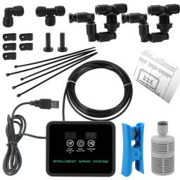 Inteligente Reptile Fogger Set, Touch Screen, Controle Sprinkler, Umidificador Eletrônico, Timer Mist, Forest Spray System - Image 6