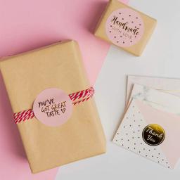 Selos Envelope Papelaria Adesivos, Artesanal Coração Adesivos, Favores Da Festa De Casamento, Decoração, Rosa, 100-500Pcs, 1 Polegada - Image 4