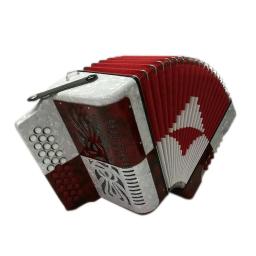 SEASOUND-JB3112C Instrumento Acordeão Profissional, 12 Baixo Botão Vermelho, Acordeon Multi-Estilo, Botão 31 - Image 3