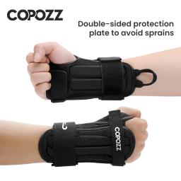 Copozz esqui protetor de pulso mão snowboard proteção patins suporte de pulso ginásio protetor de palma de esqui para homens mulheres crianças - Image 3
