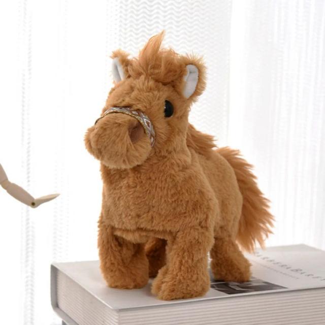 Brinquedo de Pelúcia Elétrico Interativo Cavalo Andante 20cm