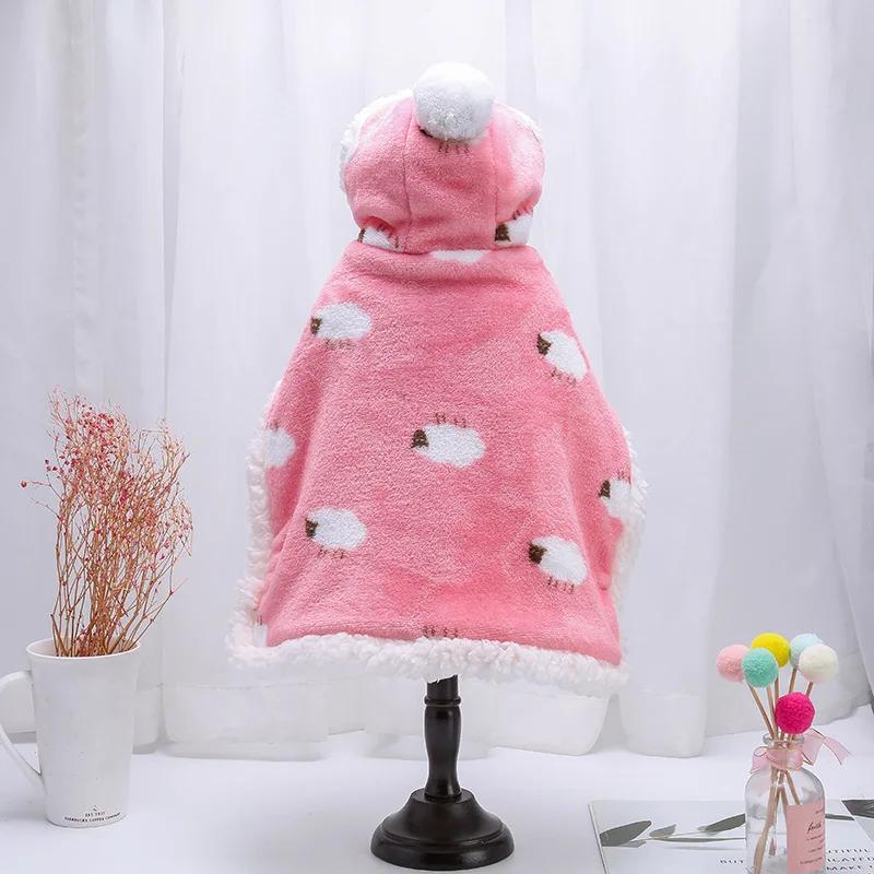 Manto De Algodão De Flanela Para Animais De Estimação, Roupa De Cachorro De Inverno, Casaco Grande e Pequeno, Traje Quente Corgi, Roupa De Gato - Image 1