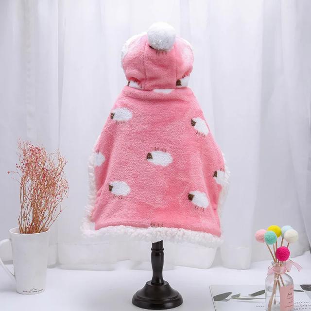 Manto de Algodão para Animais de Estimação - Casaco de Inverno para Cachorros e Gatos, Tamanhos Grande e Pequeno, Traje Quente para Corgis