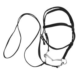 Corda de náilon halter cavalos confortável sem mordida design treinamento de cavalo rein bitless brida rein ajustável durável forte - Image 4