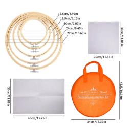 Kit De Costura De Bordado Com Saco De Armazenamento, Kit Completo De Artesanato, Iniciantes Instruções Incluídas - Image 6
