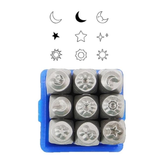Conjunto de Ferramentas de Estampagem 1/8” (3 mm) para Artesanato Criativo DIY