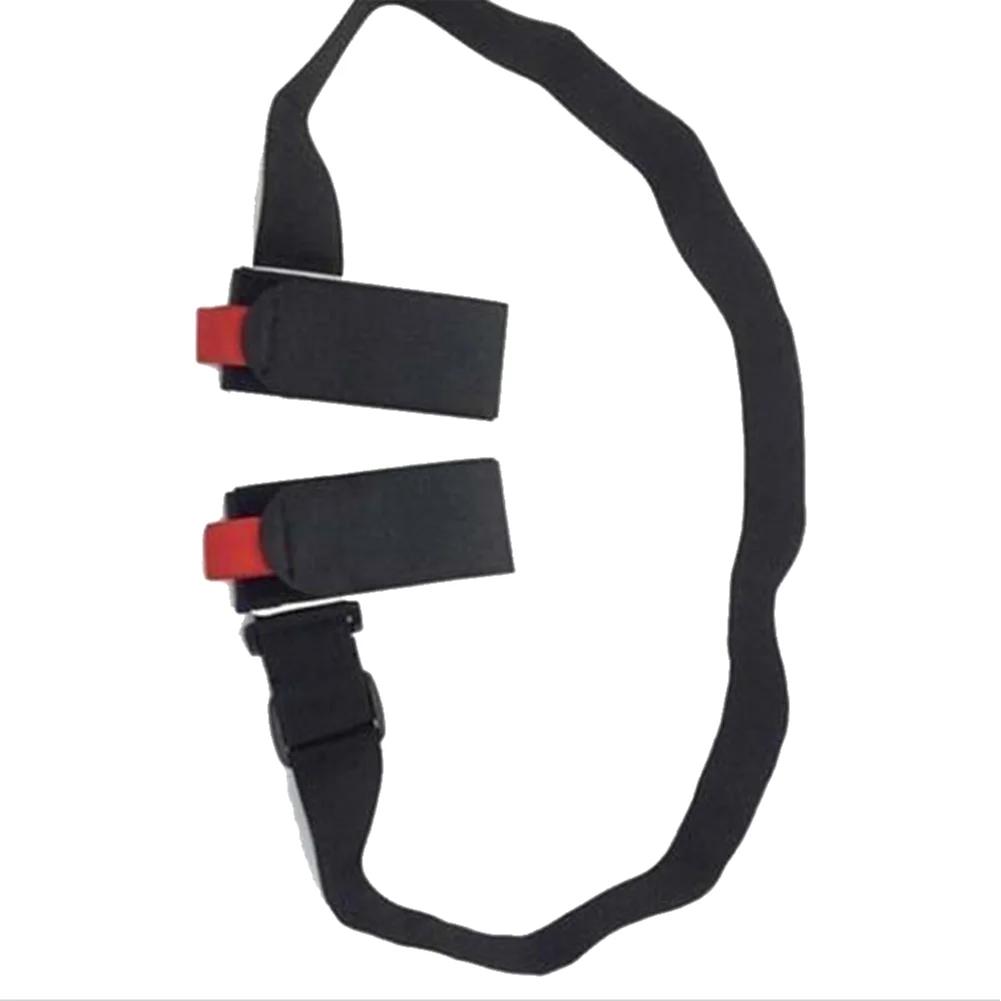 1/2 pçs alça de esqui ajustável pólo de esqui ombro mão transportadora chicote alça alças porter gancho-loop protegendo para prancha de esqui - Image 1