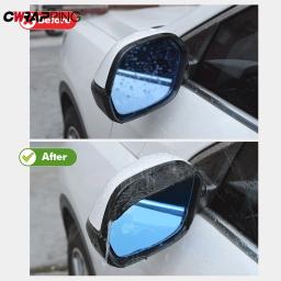 2 pçs espelho retrovisor do carro chuva sobrancelha fibra de carbono viseira sombra capa protetor visão clara para chuva espelho do carro acessórios - Image 5