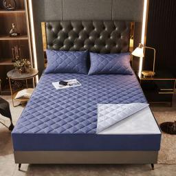 Capa de colchão acolchoado grosso, removível, 6 lados, tudo incluído, cama king e queen size, lençol, novo - Image 1