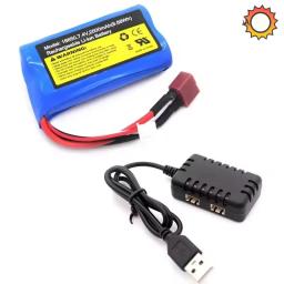 Bateria LiPo para RC Car, Avião e Helicóptero, 2s, 7.4V, 16103, 16102, 16101, JJRC Q130, 2500mAh - Image 4