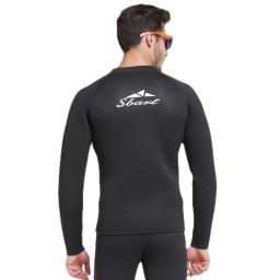 Jaqueta de mergulho em neoprene para homens, jaquetas ou calças wetsuit, roupas para kitesurf, zíper frontal, 5mm - Image 4