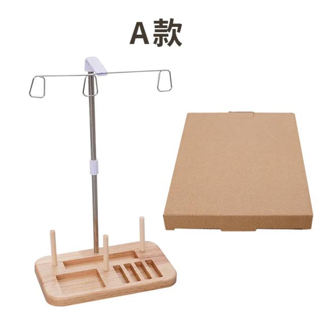 Máquina de Costura DIY em Madeira com Quadro de Bloqueio e Eixo Três-Linhas - Acessórios Essenciais para Projetos Criativos