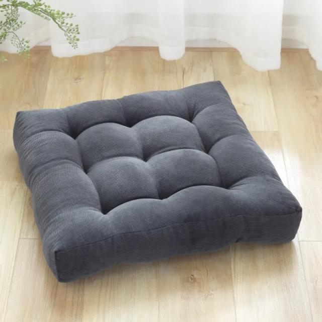 Almofadas de Chão Inyahome: Grande Almofada Sólida para Adultos em Veludo, Ideal para Cadeiras de Jantar e Escritório
