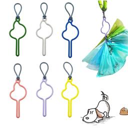 Mãos-livres cão cocô sacos dispensador titular para trela, pet resíduos sacos transportadora, andando acessórios, suprimentos de limpeza cão - Image 1
