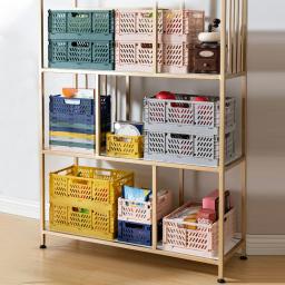 Cestas de armazenamento dobrável para diversos, Organizador de artigos diversos, dobrável Case, Papelaria Desktop, Snacks e Comestics armazenamento, dobrável Container Box - Image 3