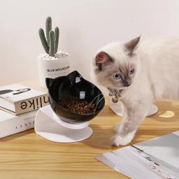 Tigela de alimentação antiderrapante com suporte, alimentador de água e alimentos, suprimentos para gatos e cães - Image 5
