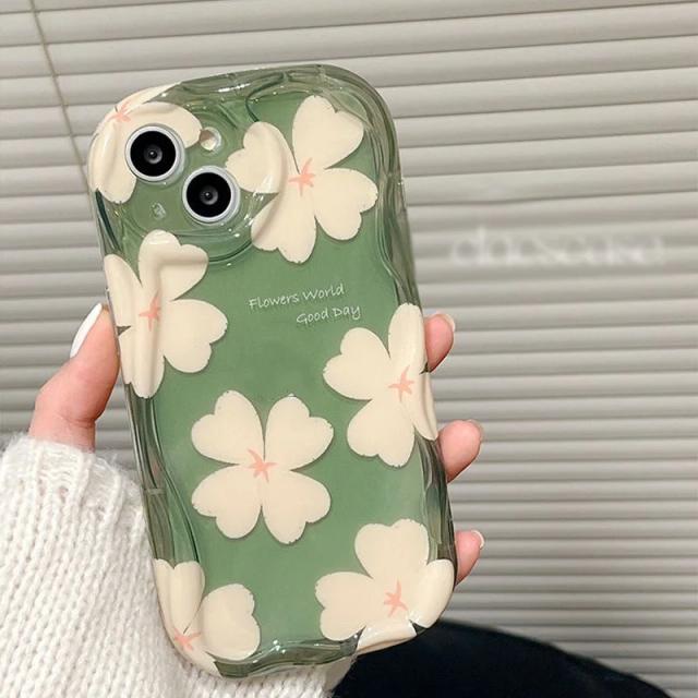 Capa 3D Rosa Pêssego com Borda Curvada para Xiaomi Poco X5 X3 X6 Pro F3 F4 MI 11 Lite 5G NE 12T 12 Lite