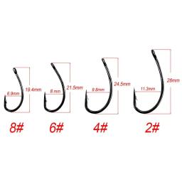 Hirisi 6 pçs acessórios de pesca da carpa equipamento de cabelo conjunto de gancho de pesca pronto feito amarrado equipamento com linha de pesca boilie gancho ts113 - Image 2