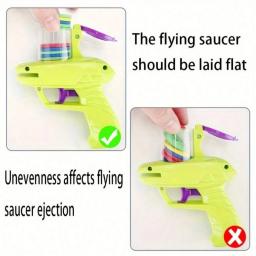1pc lançador de disco de espuma disco voador portátil atirador jogo de tiro interno ao ar livre brinquedo de quintal para meninos e meninas presente de aniversário - Image 3
