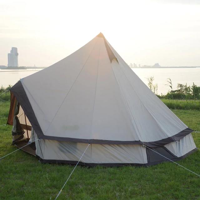 Tendas indianas do sino da pirâmide Yurt, 420D Oxford Glamp, 3m, 4m, 5m, 6m, 10m, lona luxuosa do algodão, evento Glamping