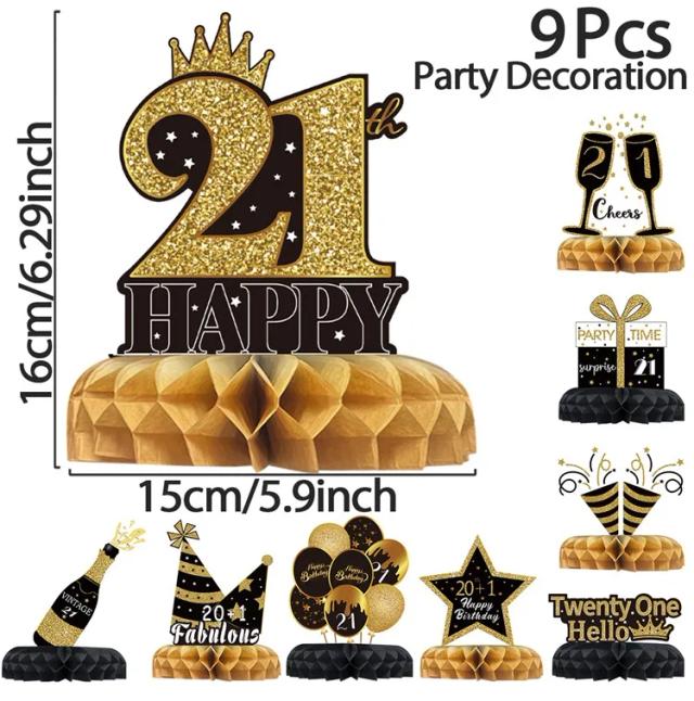 Decoração Deslumbrante para Aniversários: Artigos Temáticos para Todas as Idades de 18 a 65 Anos