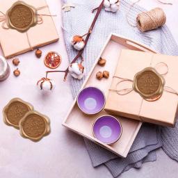 30 pçs selo de cera adesivos amor recém-casado arco-nó grinalda com palavras abrir-me obrigado diy convites de casamento envoltório de envelope festivo - Image 4