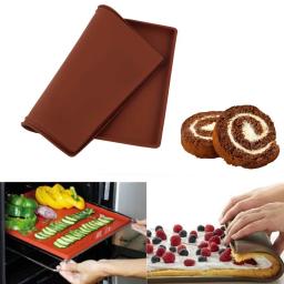 Lançamento bandeja de silicone para assar, pratos para assar massa, bandeja para forno, esteira rolante para cozinha - Image 4