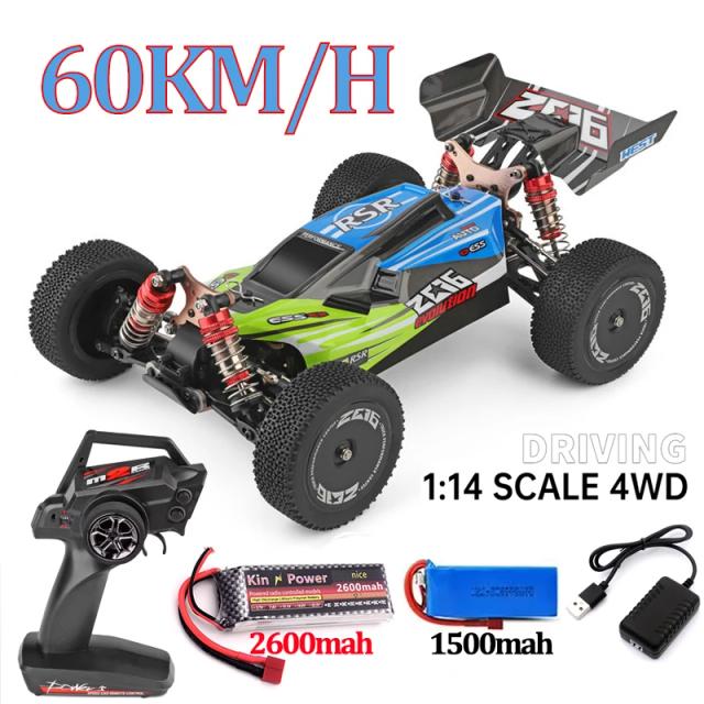 WLtoys 144010 Carro RC Alta Velocidade 75km/h 4WD Off Road 1/14