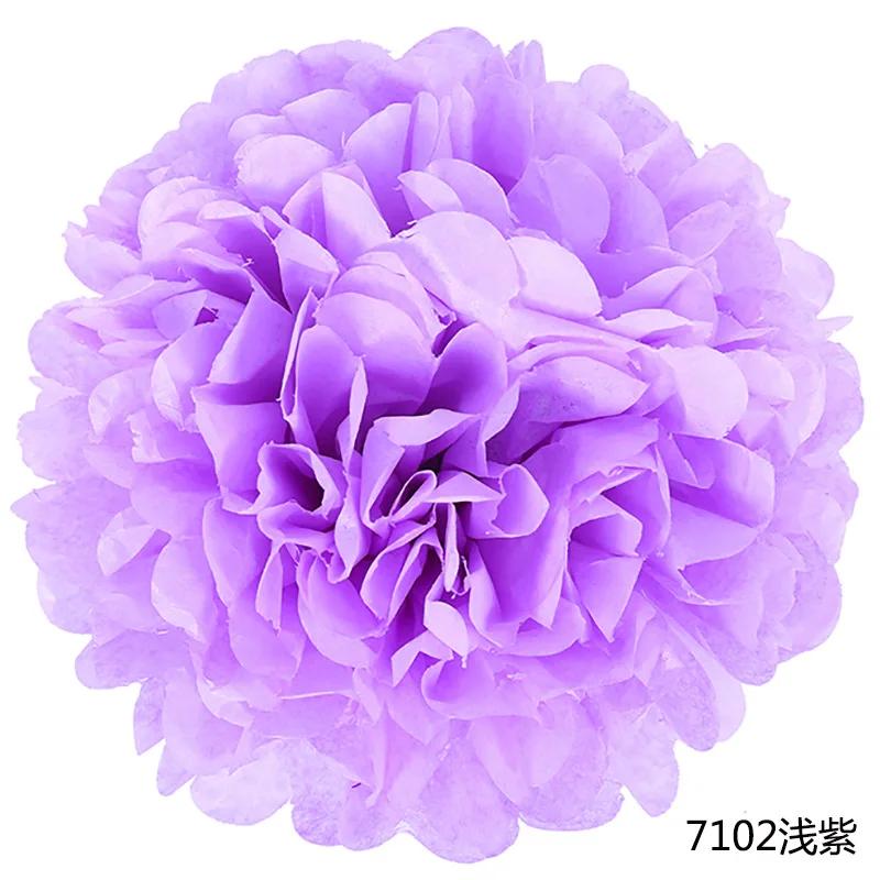 Handmade Pompoms De Papel De Tecido, Decorativo De Casamento, Baby Shower, Decoração De Festa De Aniversário, 4 "a 14", 1Pc - Image 1