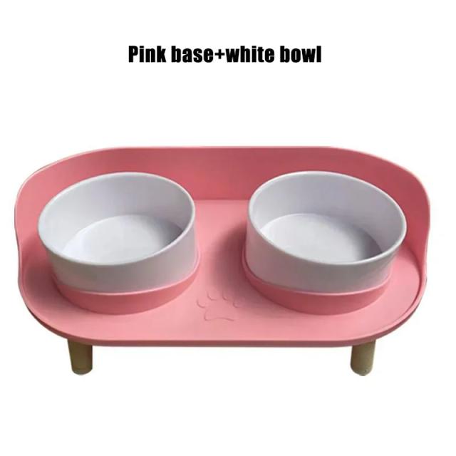 Tigelas Duplas Ajustáveis para Gatos e Cães, Alimentador Elevado com Bebedouro e Acessórios para Filhotes