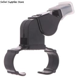 1 PC New Black plástico Pealess Finger Grip Sports Árbitro Apito - Image 3