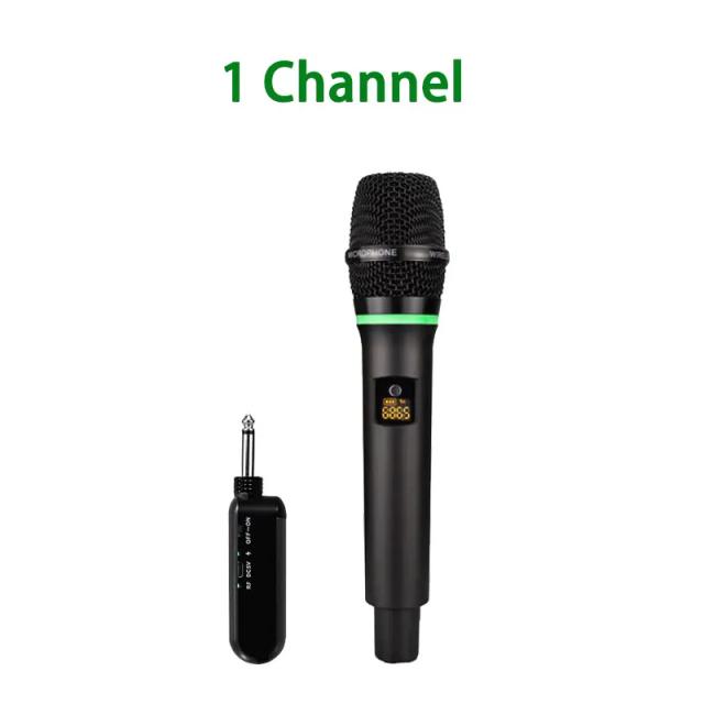 Microfone Sem Fio Profissional YARMEE UHF Condensador de Mão para Karaokê, Guias de Turismo e Jogos de Ensino com Receptor de Bateria Recarregável