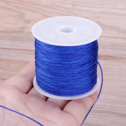 Fio de nylon trançado para macrame, nó chinês com 45m por rolo, 0.8mm, #255733 - Image 5