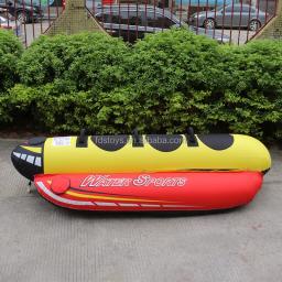 FDS-Tubo inflável de banana para adultos, pesado, 3 cavaleiros, tubo rebocável, barco para esportes aquáticos, novo - Image 2