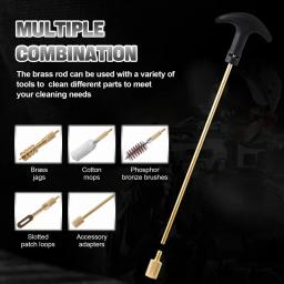 Kit universal de limpeza de armas, conjunto de escovas para rifles, hanguns, espingarda, faixa completa de kit de limpeza de armas para calibres múltiplos - Image 2