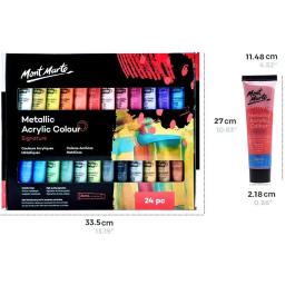 Conjunto profissional de tinta acrílica, 12 ou 24 cores, tubos 36ml, perfeito para tela, madeira, tecido, couro, papelão, papel, mdf e artesanato - Image 5