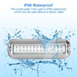 Luzes subaquáticas de lancha para barcos, 42 Iluminação de navegação LED, Marine Transom Light, RVS Yacht Acessórios, 8Pcs - Image 4