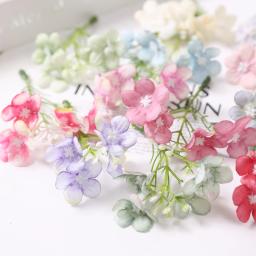 Flores Artificiais De Seda Cabeça, Decoração De Casa, Festa De Natal, Decoração De Casamento, DIY Vaso, Wreath Bouquet, Acessórios De Presente, 10Pcs - Image 4