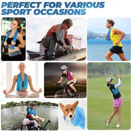 Toalha de resfriamento de microfibra para esportes, Toalha de secagem rápida, Instant Cool Ice Face Towel, Ginásio Natação Yoga Running, Aumentar - Image 6