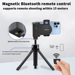 Alça de câmera magnética suporte de foto inteligente bluetooth telefone móvel anti-shake dispositivo selfie desktop carregamento sem fio suporte do telefone - Image 4
