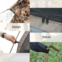 Barraca De Toldo De Acampamento, Material De Viagem, Equipamento De Caminhada Natureza, Tendas De Uma Pessoa, Abrigos De Caminhada, Entretenimento Esportivo - Image 3