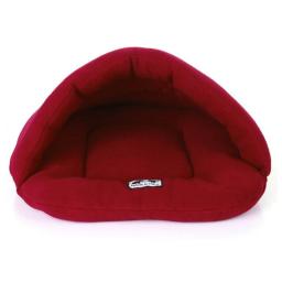 Velo polar macio camas para cães de estimação inverno quente animais de estimação esteira aquecida pequeno canil do cão casa para filhote de cachorro gatos saco de dormir ninho camas caverna - Image 5